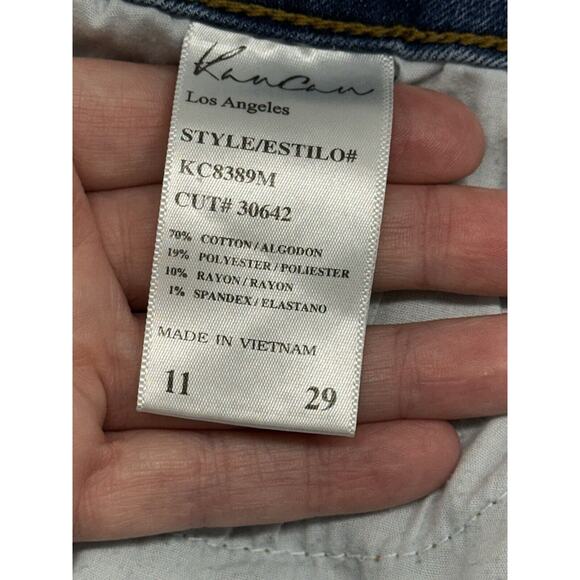 Kancan Womens Size 11 29 Estilo High Rise Distress Button Fly Jeans Medium Wash - Picture 6 of 9